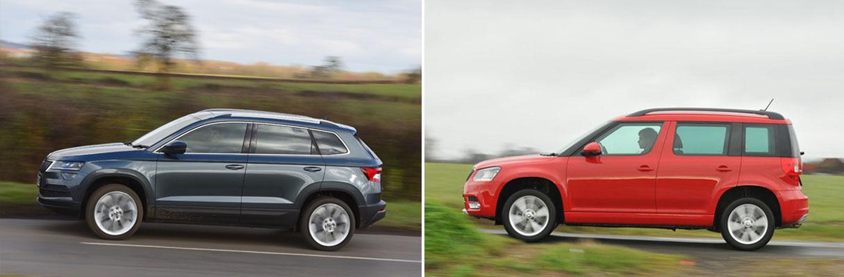 New Skoda Karoq vs Skoda Yeti New Skoda Karoq vs Skoda Yeti