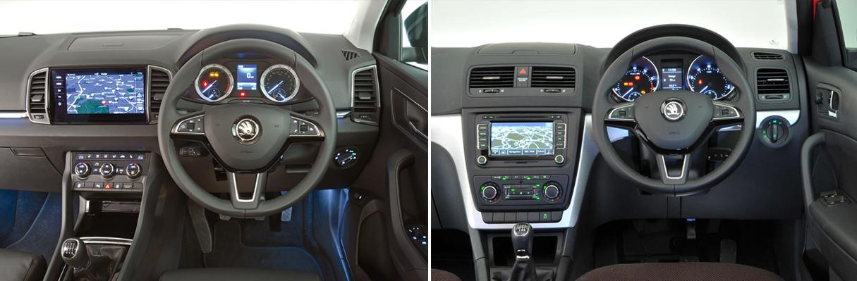 New Skoda Karoq vs Skoda Yeti New Skoda Karoq vs Skoda Yeti