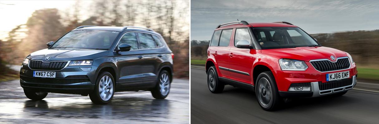 New Skoda Karoq vs Skoda Yeti New Skoda Karoq vs Skoda Yeti