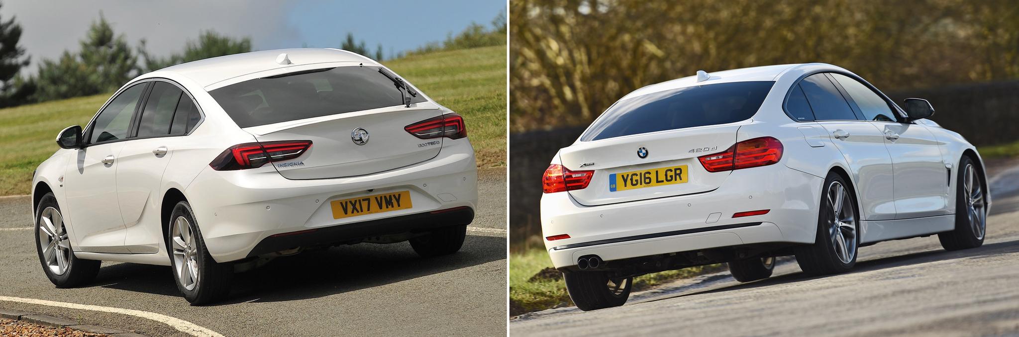 New Vauxhall Insignia Grand Sport vs used BMW 4 Series Gran Coupe: which is best? New Vauxhall Insignia Grand Sport vs used BMW 4 Series Gran Coupe: which is best?