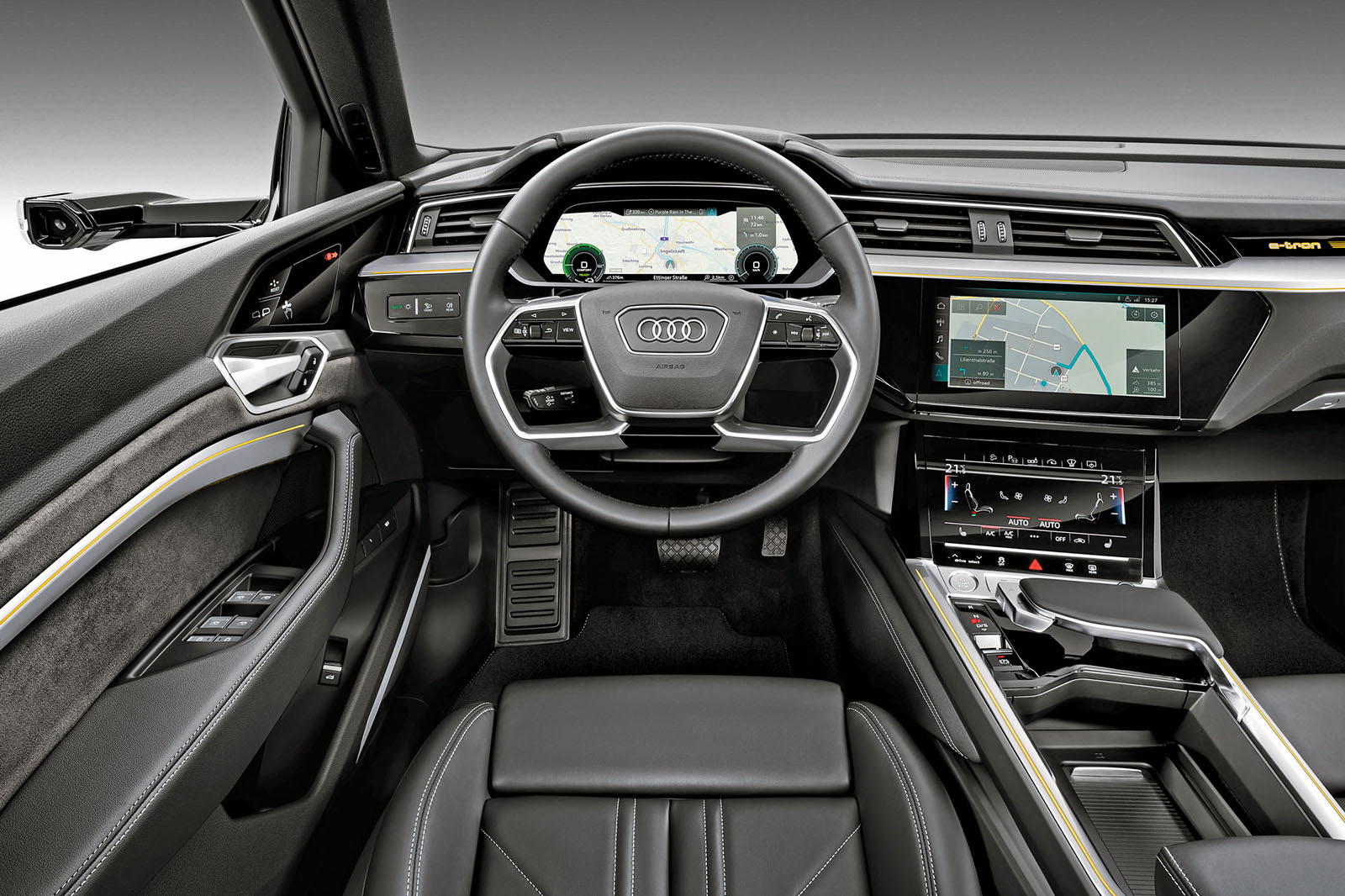 Audi E-tron interior Audi E-tron interior