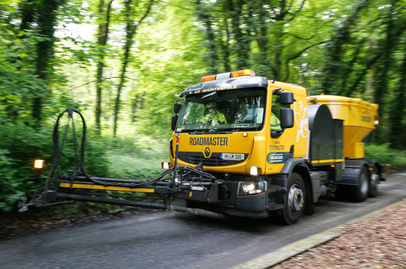 Road resurfacing truck Road resurfacing truck